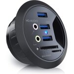 Civv - csl - hub de bureau encastrable usb 3. 2 gen 1, lecteur de cartes, chargeur encastr de bureau, ...