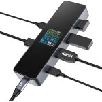 Civv - intelligent visuel station d'accueil, 6 - en - 1 hub usb c, hdmi 4k@60hz, pd 3. 0 100w, 3 usb ...