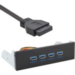 Civv - xiwai u3 - 110 bd8 - 80 hub usb 3. 0 4 ports panneau avant vers carte mre 20 broches pour baie ...
