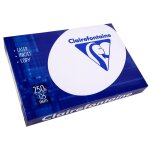 Clairefontaine lot de 10 ramettes 125 feuilles papier 250g a4 210x297 mm certifi� pefc blanc