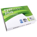 Clairefontaine lot de 3 ramettes 500 feuilles papier 80g a4 210x297 mm certifi ange bleu cie95 blanc ...
