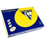 Clairefontaine lot de 5 ramettes 500 feuilles papier 80g a4 210x297 mm certifi fsc jaune soleil