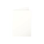 Clairefontaine pollen c6 - cr�me - 110 x 155 mm - 210 g / m - 25 feuille(s) cartes a demi - pli pr�pli�es ...