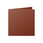 Clairefontaine pollen - cartes  demi - pli teinte - cacao - 160 x 160 mm - 210 g / m - 25 carte(s)