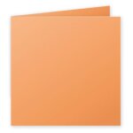Clairefontaine pollen - papier - orange - 160 x 160 mm - 210 g / m - 25 carte(s) cartes pli�es en deux ...