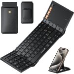 Clavier bluetooth pliable azerty portable avec pav tactile pour voyage, clavier ipad pour ios, microsoft ...