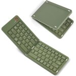 Clavier bluetooth pliable, mini portable clavier sans fil avec pav numrique, rechargeable, clavier ...