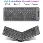 Clavier bluetooth pliable usb type c, windows, android, ios, ipad, ordinateur, tablette, pc, clavier ... Clavier bluetooth pliable usb type c, windows, android, ios, ipad, ordinateur, tablette, pc, clavier ...