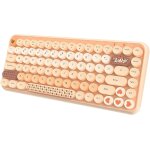 Clavier bluetooth sans fil, joli mini clavier compact 84 touches, connexion sans fil 2, 4 ghz, touches ...