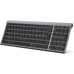 Clavier bluetooth, clavier sans fil multi - dispositifs avec 3 canal bluetooth, clavier azerty fran�ais, ...
