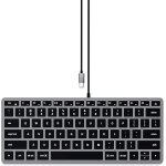 Clavier avec câble slim w1 rétroéclairé, qwerty anglais, clavier lumineux usb - c pour macbook pro / ... Clavier avec câble slim w1 rétroéclairé, qwerty anglais, clavier lumineux usb - c pour macbook pro / ...