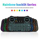 Clavier ergonomique portable sans fil avec rtro clairage color, pour xbox 360, ps3, ordinateur