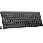 Clavier ergonomique sans fil - touches plates - 2, 4 ghz - mini clavier sans fil - disposition qwertz ... Clavier ergonomique sans fil - touches plates - 2, 4 ghz - mini clavier sans fil - disposition qwertz ...