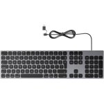 Clavier filaire entirement en aluminium pour apple mac os ¿ connexion facile par cble plug - n - play, ...