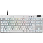Logitech pro x rapid - clavier - tkl - backlit - usb - azerty - franais - commutateur : linear - blanc ...