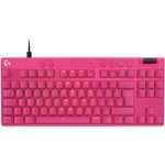 Clavier gaming logitech g pro x tkl rapid rose