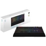 Clavier gaming sans fil msi strike pro wireless rgb noir avec pav� num�rique