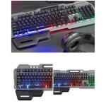 Clavier gaming semi m�canique r�tro - �clairage rgb - repose poignet ¿ usb - gamer