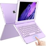 Clavier pour ipad (7e, 8e et 9e g�n�rations) avec pav� tactile de pr�cision, clavier r�tro�clair� 10 ...