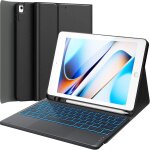 Clavier pour ipad 9eme generation, clavier ipad 10. 2 9 / 8 / 7eme generation avec touchpad, eclairage ...
