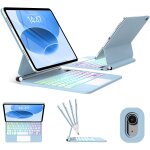 Clavier pour ipad a16 10 / 11 eme generation (10. 9 pouces 2022 / 11 pouces a16 2025), smart touchpad ...
