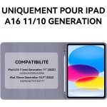 Clavier ipad a16 11 me generation 2025 / 10 me generation 10. 9 , azerty franais clavier bluetooth ...