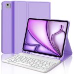 Clavier pour ipad air 13 pouces m3 2025 / m2 2024, azerty fran�ais clavier magn�tique d�tachable bluetooth ...