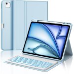 Clavier ipad air 13 pouces m3 / m2 2025 / 2024, azerty franais clavier rtroclair magntique dtachable ...