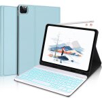 Clavier pour ipad air 5, clavier ipad pro 11, clavier ipad air 4 , clavier azerty blanc d�tachable � ...