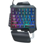 Clavier de jeu ergonomique à une main, à membrane, 35 touches, pour lol pubg csgo, pc portable, g92 Clavier de jeu ergonomique à une main, à membrane, 35 touches, pour lol pubg csgo, pc portable, g92