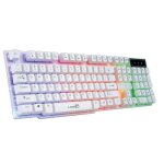 Clavier de jeu filaire color� r�tro�clair�, 104 touches, ergonomique, usb, pour ordinateur portable et ...