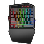 Clavier de jeu a une main unique rétroéclairé 35 touches rgb led mécanique tablette pc windows smartphone ... Clavier de jeu a une main unique rétroéclairé 35 touches rgb led mécanique tablette pc windows smartphone ...