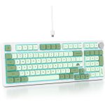 Clavier de jeu mcanique 96% crmeux avec pav numrique, rvb clavier thocky filaire personnalis echange ...