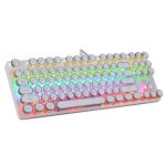 Clavier de jeu mécanique filaire à 87 touches, ergonomique, rétro - éclairé led, pour ordinateur portable ... Clavier de jeu mécanique filaire à 87 touches, ergonomique, rétro - éclairé led, pour ordinateur portable ...