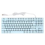 Clavier de jeu usb rond 87 touches coloré rétro - éclairé ergonomique mécanique tactile clavier filaire ... Clavier de jeu usb rond 87 touches coloré rétro - éclairé ergonomique mécanique tactile clavier filaire ...
