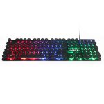 Clavier m�canique de jeu filaire an - 800, r�tro - �clairage rvb, anti - ghosting, 104 touches, pour ...