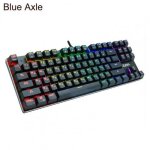 Clavier mécanique de jeu rétro éclairé à 87 touches, avec interrupteur bleu rouge, anti ghosting, led ... Clavier mécanique de jeu rétro éclairé à 87 touches, avec interrupteur bleu rouge, anti ghosting, led ...