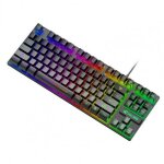 Clavier mécanique rétro éclairé, 7 couleurs, k16, 87 touches, accessoire d'ordinateur pour pc et portable ... Clavier mécanique rétro éclairé, 7 couleurs, k16, 87 touches, accessoire d'ordinateur pour pc et portable ...