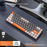 Clavier mécanique sans fil bluetooth, mode touristes, interchangeable à chaud, mini interrupteur rouge ... Clavier mécanique sans fil bluetooth, mode touristes, interchangeable à chaud, mini interrupteur rouge ...