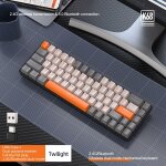 Clavier mécanique sans fil bluetooth, mode touristes, interchangeable à chaud, mini interrupteur rouge ... Clavier mécanique sans fil bluetooth, mode touristes, interchangeable à chaud, mini interrupteur rouge ...