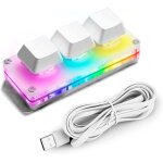 Clavier osu clavier de jeu  3 touches, mini clavier usb  3 touches clavier mcanique pour pc de jeu, ...