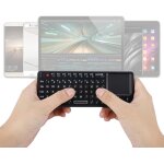 Clavier � pav� tactile sans fil 2. 4g, mini clavier sans fil usb2. 0 avec 69 touches r�tro�clair�es, ...