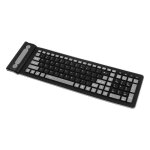 Clavier pliable en silicone avec c�ble usb, 107 touches, portable, de voyage, �tanche, gel de silice, ...