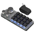 Clavier programmable 15 touches, 3 boutons, pav� num�rique bleu rempla�able � chaud, clavier de jeu avec ...
