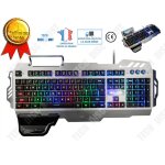 Clavier rtroclair gamers jeux en mtal couleur led bureau ordinateur haute performance mcanique gaming ...