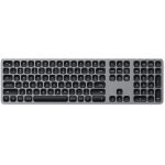 Clavier sans fil en aluminium avec pav numrique qwerty us anglais, clavier bluetooth pour macbook pro ...