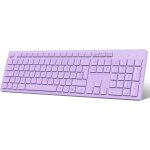 Clavier sans fil azerty franais clavier usb avec pav numrique avec 12 raccourcis multimdias pleine ...