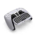 Clavier sans fil bluetooth pour manette de jeu ps5, 2021, pour contr�leur externe, avec chat vocal, compatible ...