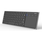 Clavier sans fil bluetooth qwerty(version anglaise) avec grande taille touchpad, ultra - fin clavier ... Clavier sans fil bluetooth qwerty(version anglaise) avec grande taille touchpad, ultra - fin clavier ...