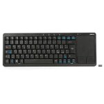 Clavier sans fil - omega - okb004bes - noir - touchpad int�gr� - sans fil